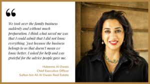 Haleema Al Owais, CEO of Sultan bin Ali Al Owais Real Estate